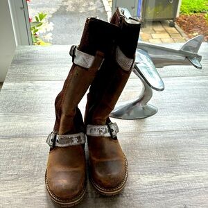 Innercity Brown leather and suede boots size 39